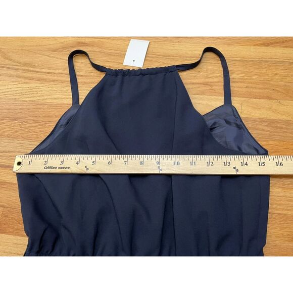 J. Crew Women's Dress Slip Maxi Sweetheart Neck Sleeveless 2 Blue Geometric - Picture 3 of 10